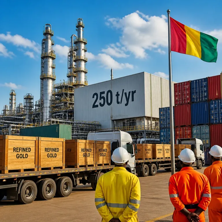 Guinea bans raw gold exports as new 250-tonne refinery seeks to keep value in country