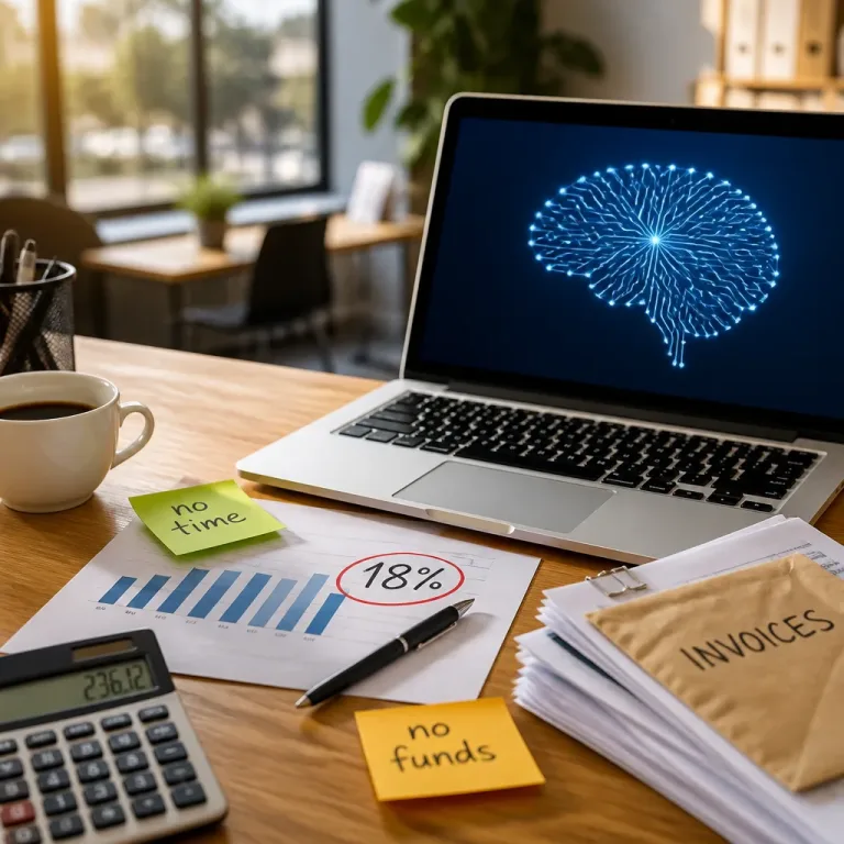 Only 18% of small firms report using AI; lack of skills and time top barriers