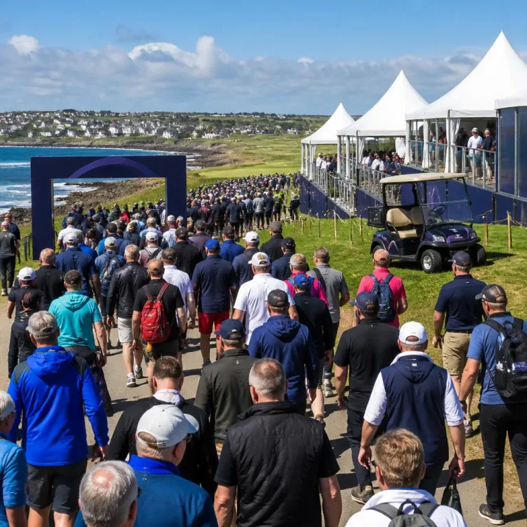 Trump attends Irish Open at his Doonbeg course as business and diplomacy overlap