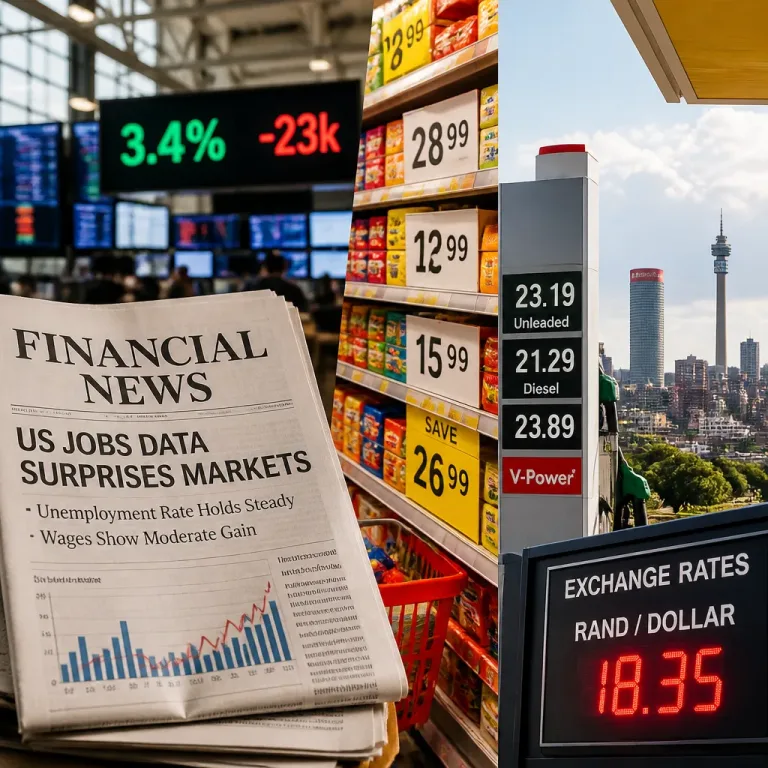 US inflation eases to 3.4% in July but prices and job weakness keep risks for South Africa intact