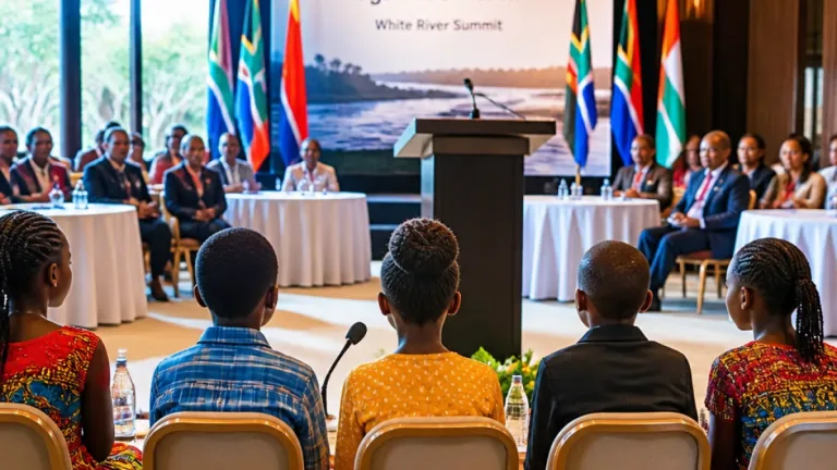 Children’s voices centre stage as national summit in White River pledges action against violence