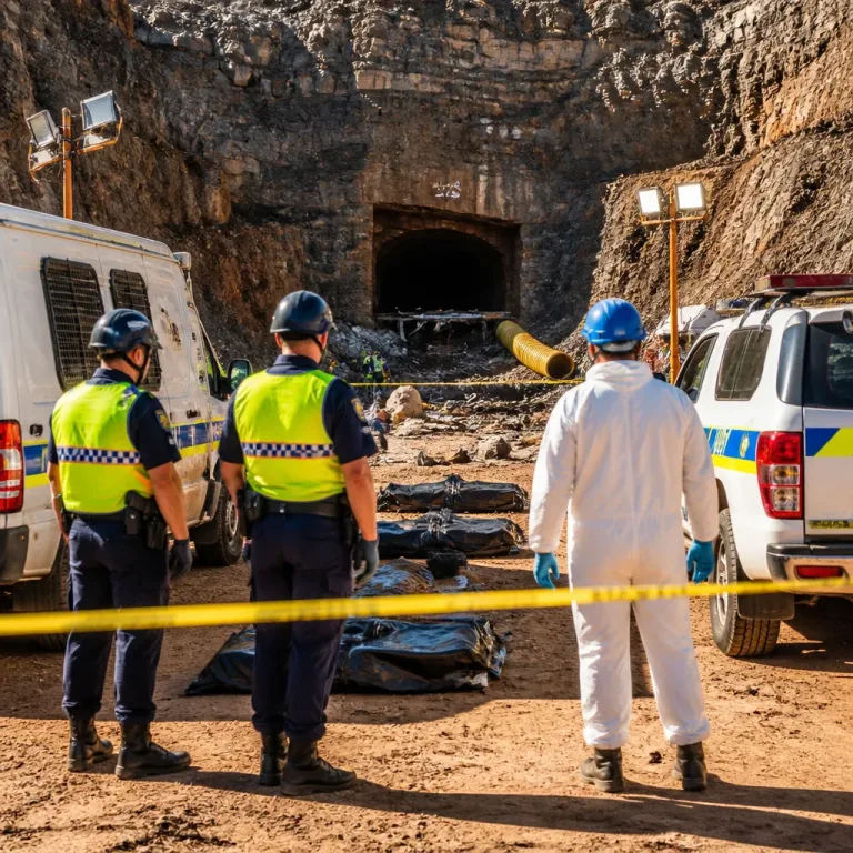 Specialised SAPS teams join retrieval after 14 die in collapsed Rustenburg mine shaft