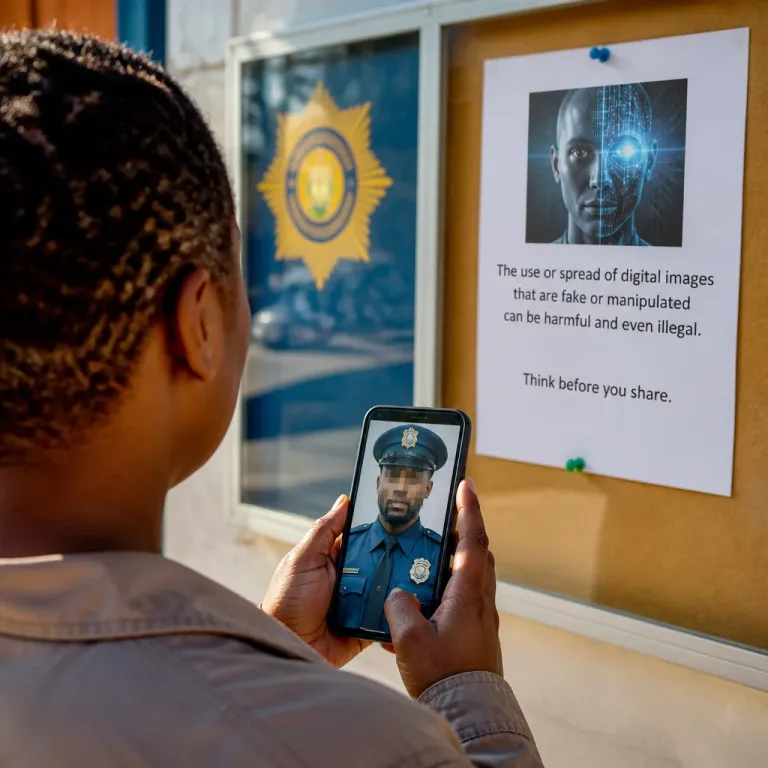 SAPS warns public over realistic AI images showing people in police uniform or under arrest