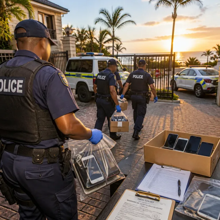 SAPS seizes mobile devices in search at suspended Police Minister’s KwaZulu‑Natal home