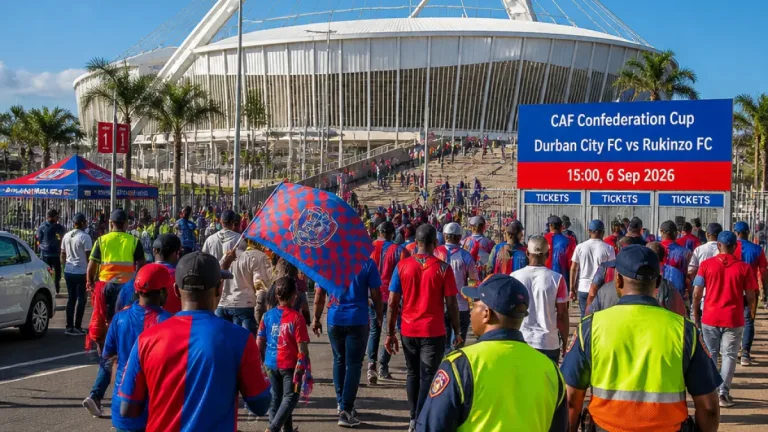 Durban set for historic continental night as Durban City FC host Rukinzo at Moses Mabhida