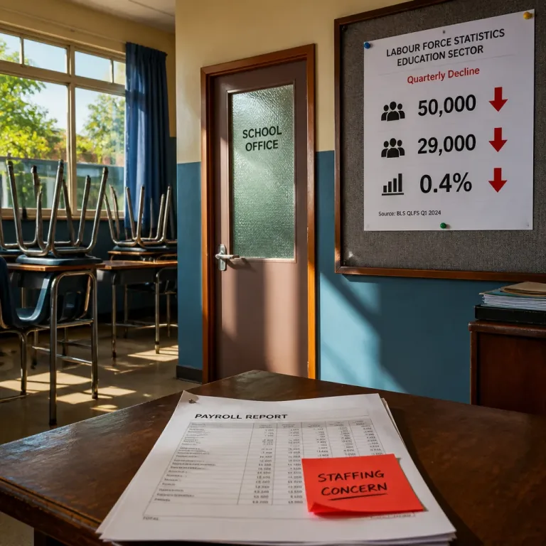 US K–12 payrolls dip after record highs, raising staffing concerns for schools