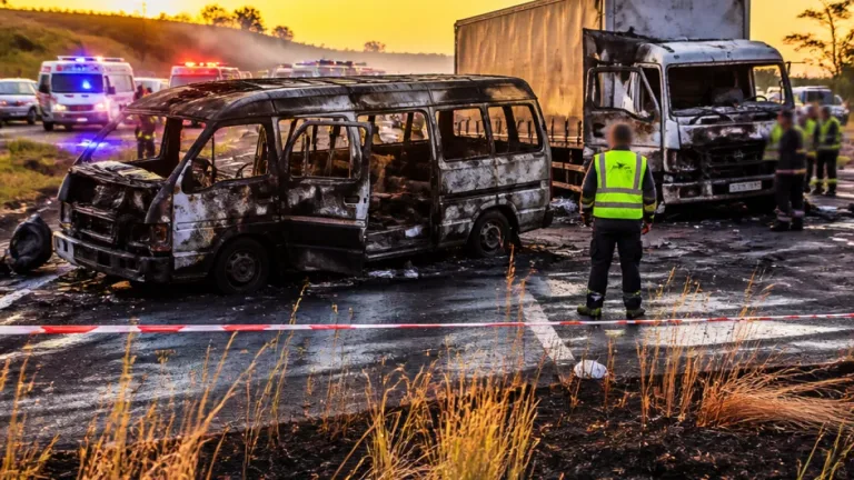 Eleven killed, nine seriously injured after minibus and truck collision on N2 near Mtubatuba