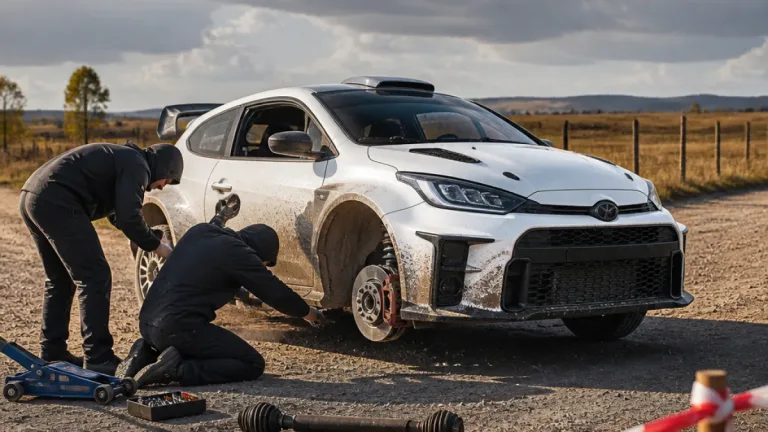 Ermelo Rally ends early for Toyota Gazoo crew after driveshaft failure