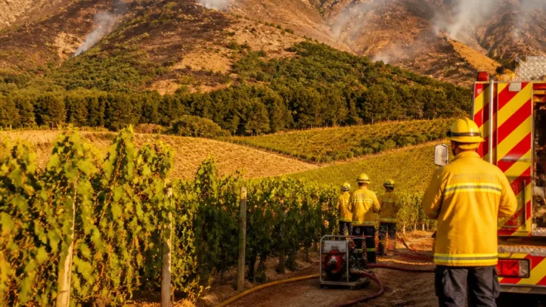 Firefighters contain wildfire above Simondium wine estate but hotspots remain