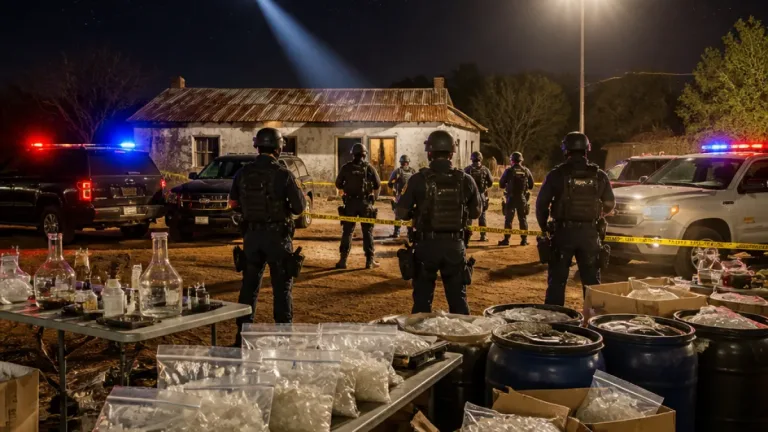 Five arrested after multi-agency raid shuts down suspected R600 million crystal meth lab near Musina