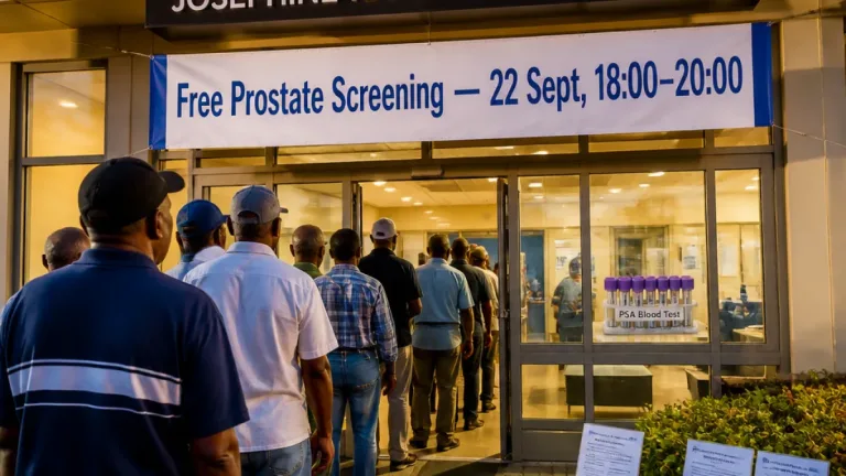 Free prostate cancer screening at White River Medical Center on 22 September