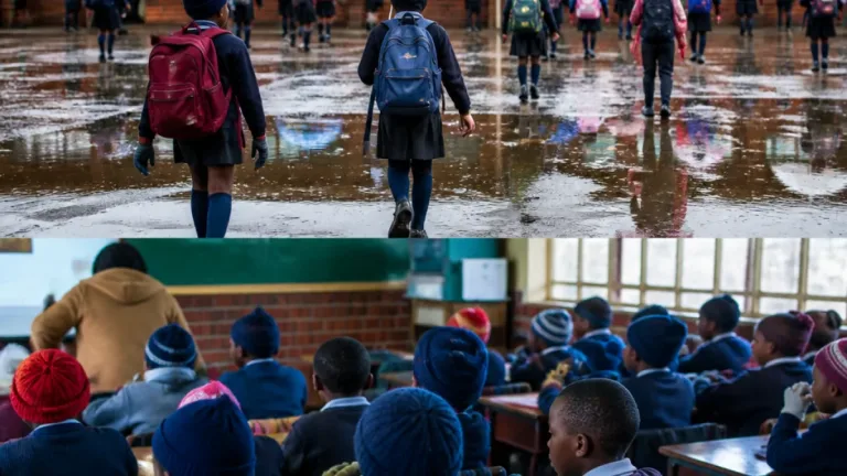 Freezing Gauteng cold sees learners stay away as schools struggle to keep classrooms warm