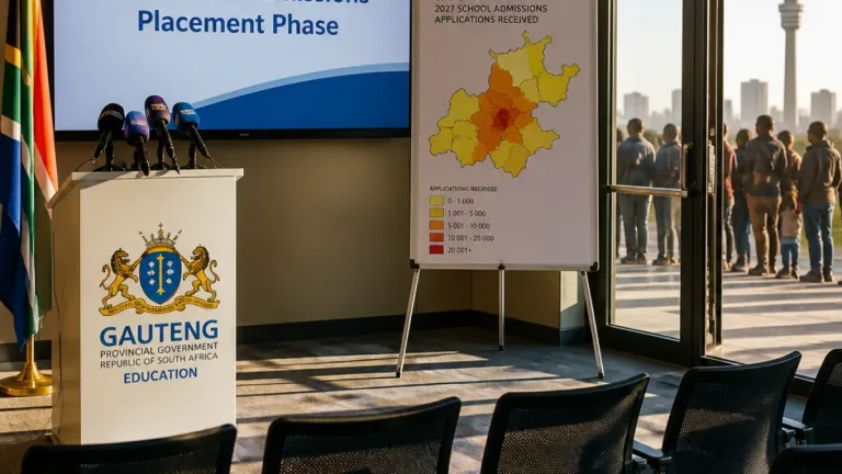 Gauteng education MEC to outline next steps as online admissions move to placement phase