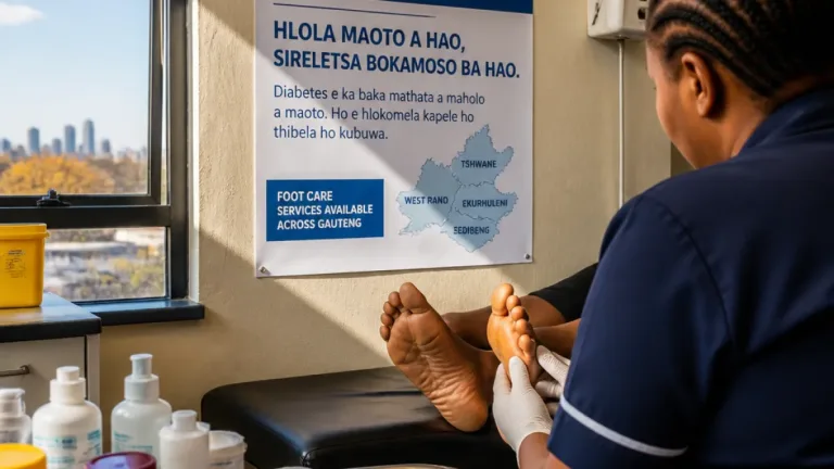 Gauteng health warns: routine foot checks crucial as diabetic amputations and deaths rise