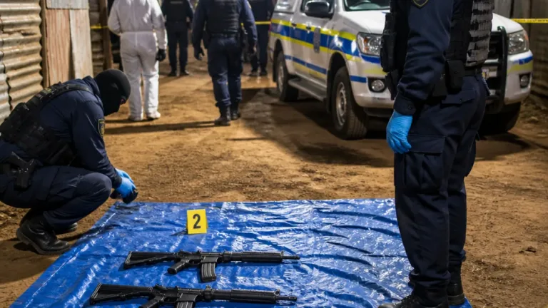 Germiston: Two SAPS R5 rifles recovered, person of interest detained after killings probe