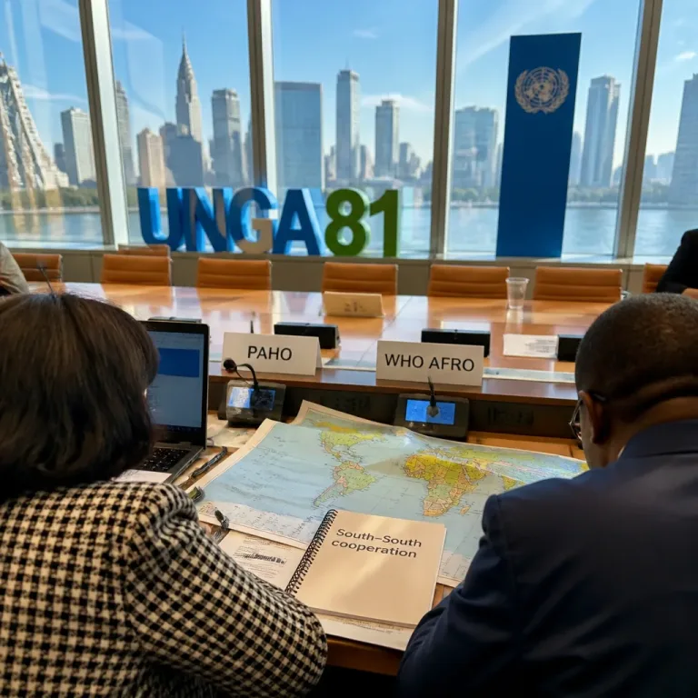 PAHO and WHO AFRO discuss deeper South–South health cooperation after UNGA meeting