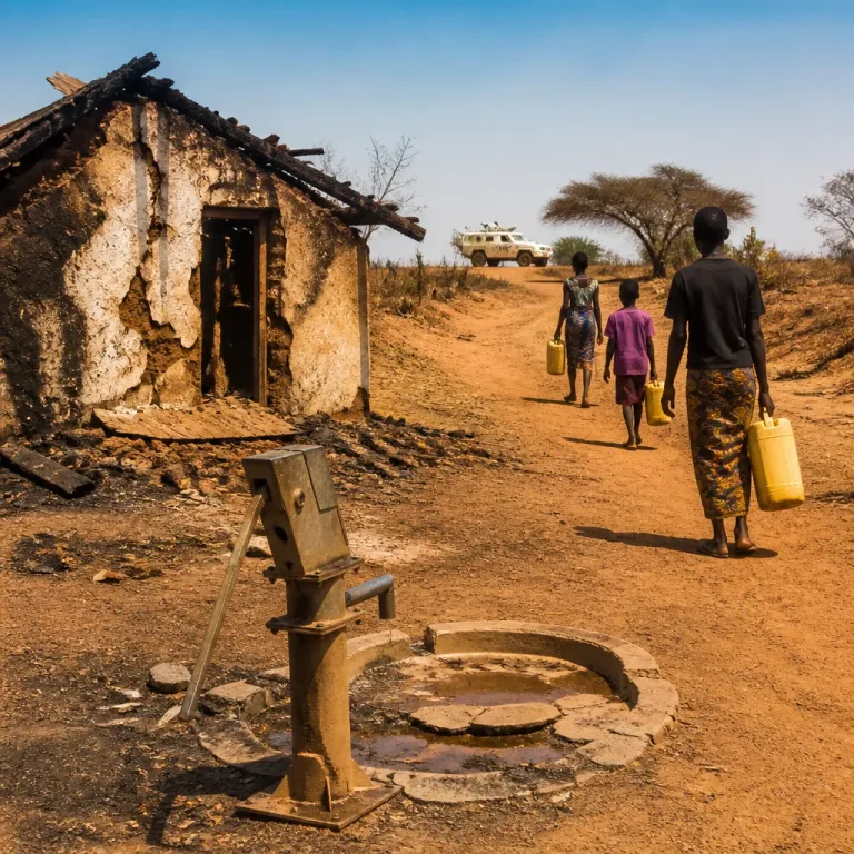 Remote South Sudan community left without clean water, healthcare and safe access to fields