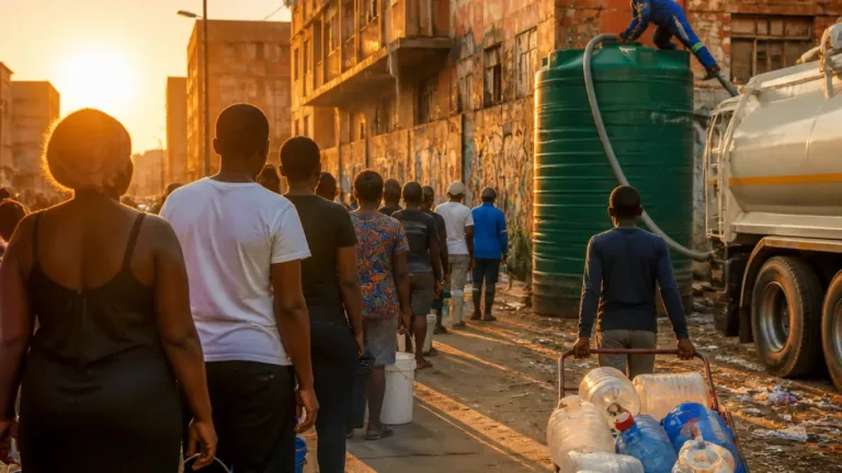 Johannesburg residents face daily dry taps as city loses 655 million litres a day