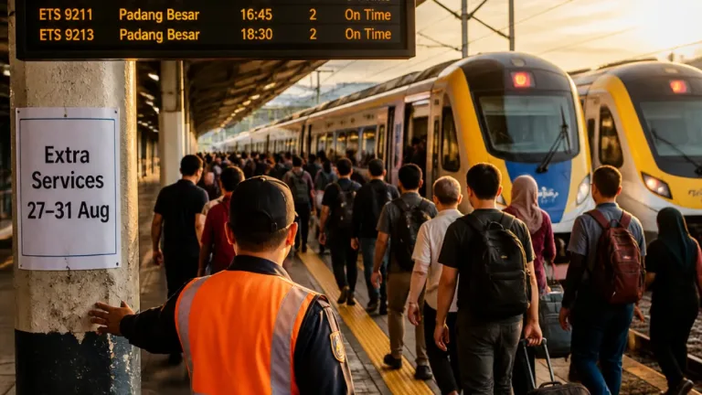 KTM to run eight extra Komuter services through Butterworth for late‑August holidays