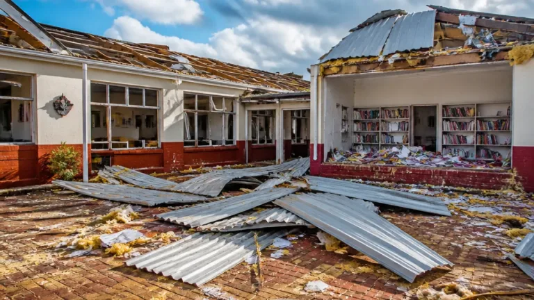 Middelburg school closed after gale-force winds blow sections of roof off