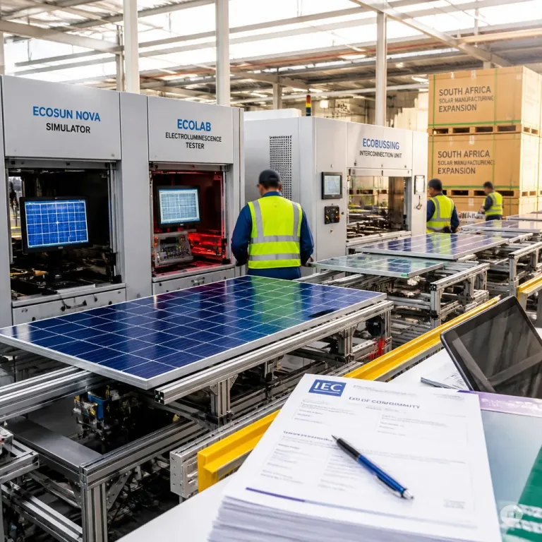 Revival of South African solar panel factory strengthens local manufacturing capacity