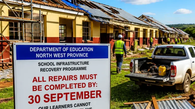 North West MEC gives contractors deadline to finish repairs at 60 storm-damaged schools