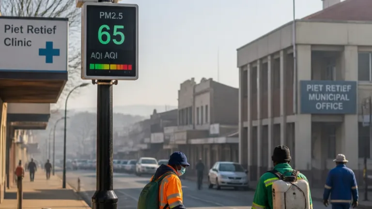 Piet Retief records elevated PM2.5 levels as IQAir flags air quality concerns