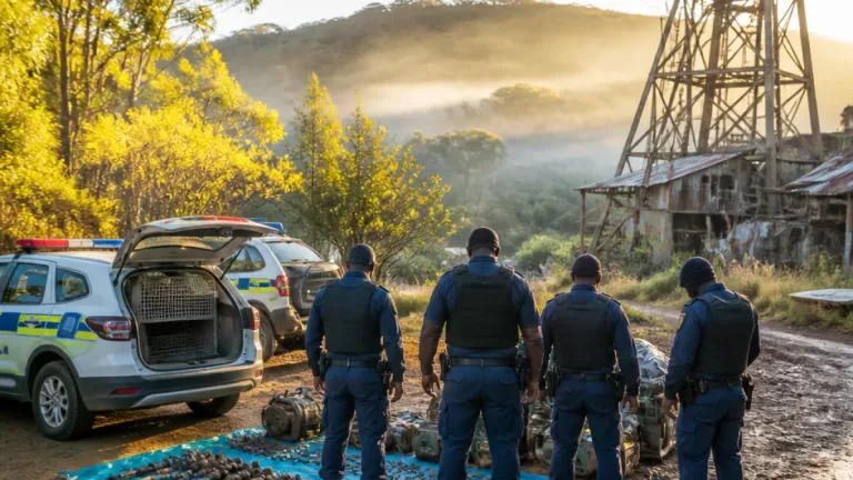 Police make 24 arrests in Pilgrim’s Rest crackdown on illicit mining