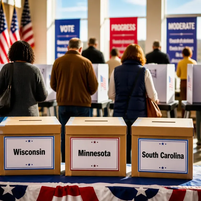 High‑stakes US primaries spotlight intraparty battles in Wisconsin, Minnesota and South Carolina
