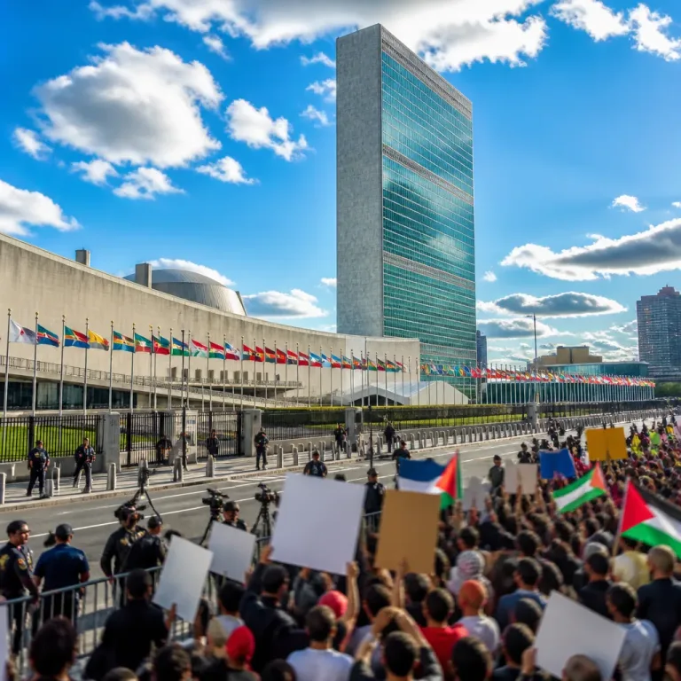 Netanyahu to address UN amid global condemnation and mass protests in New York