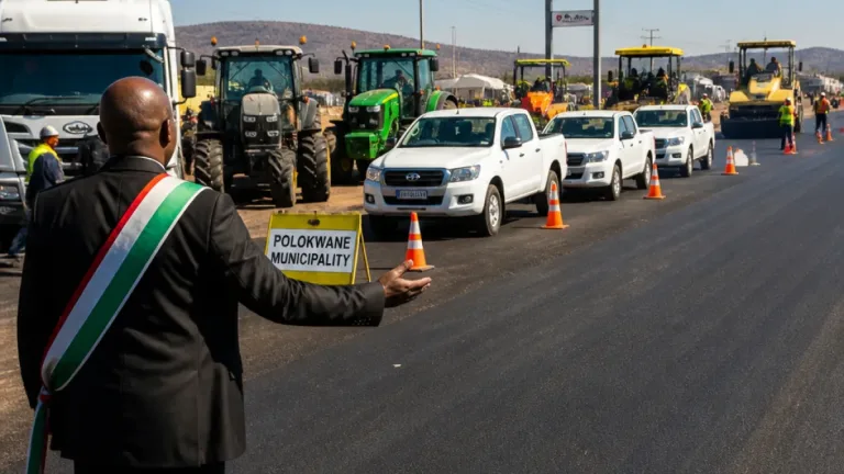 Polokwane mayor inspects major road upgrades as new fleet boosts municipal capacity