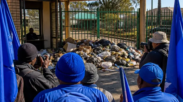 Randburg residents demand answers as DA protests at Pikitup depot