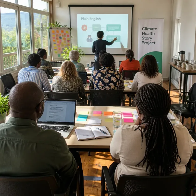 Training scientists to drop the jargon: South African project teaches plain English for climate‑health research