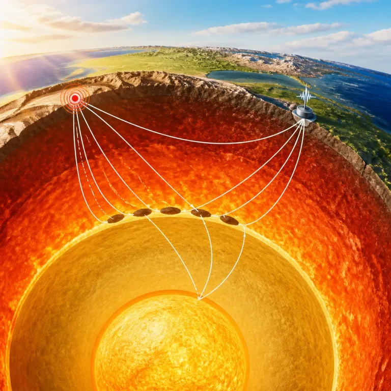 Six small structures detected at the core–mantle boundary could shape Earth’s deep dynamics