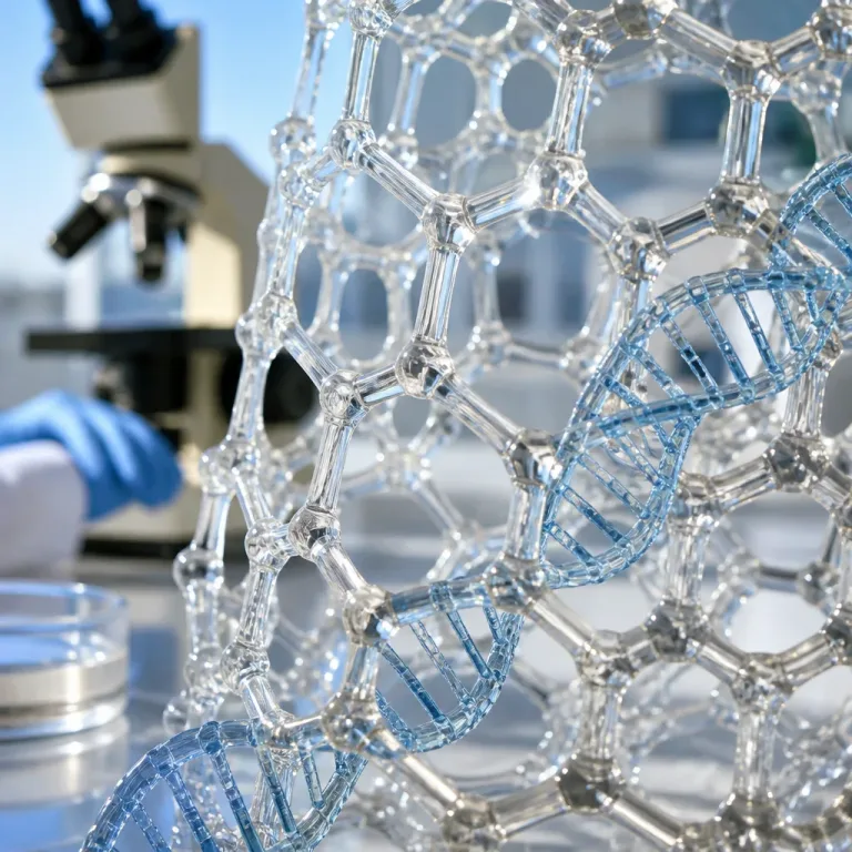 DNA-guided glass nanolattice is four times stronger and five times lighter than steel
