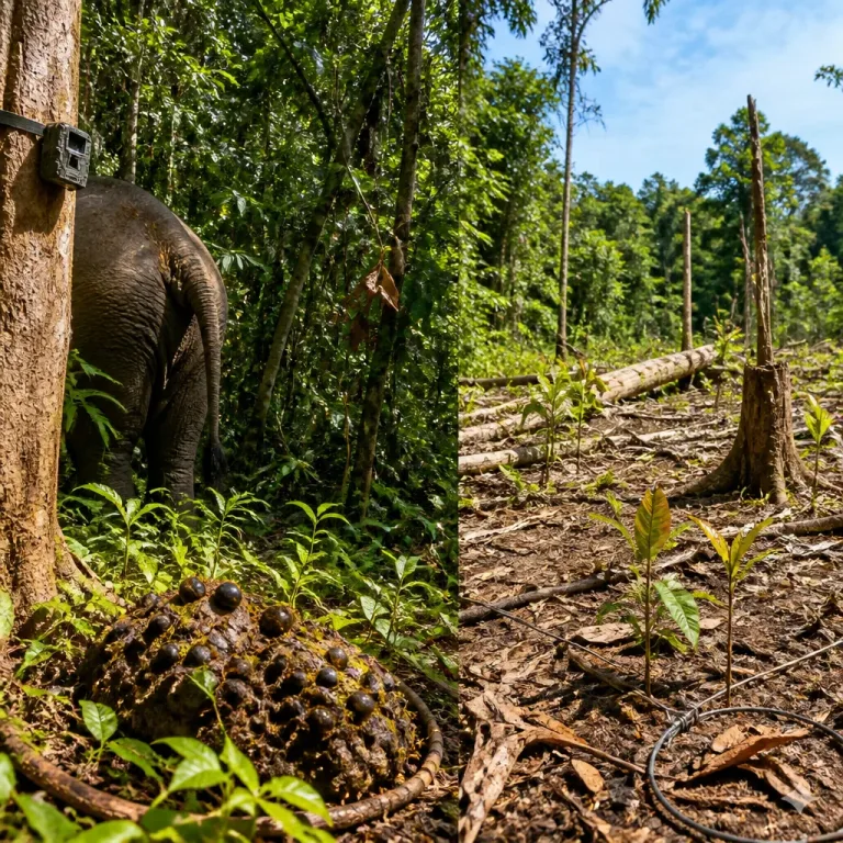 Forest elephants act as living nurseries for ebony — study finds 68% fewer saplings where elephants were hunted