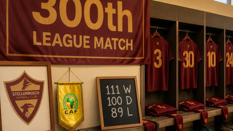 Stellenbosch reach 300th league match as club charts rapid rise from NFD to African competition