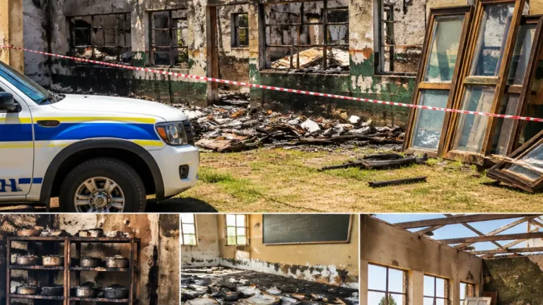Suspected arson destroys Matlhare Mokautu Secondary school hall; damage estimated at R5 million