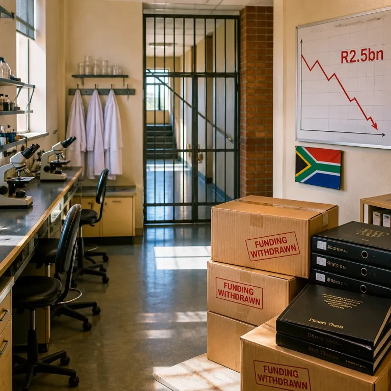 US funding withdrawal costs South African research about R2.5bn, minister says