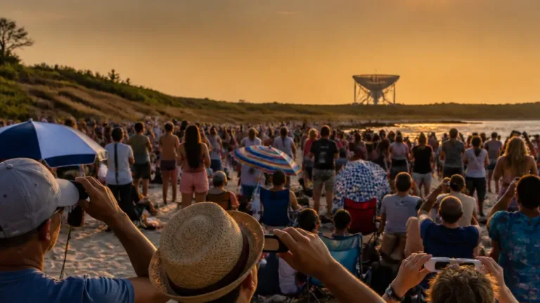Thousands gather across the North West to watch dramatic partial solar eclipse