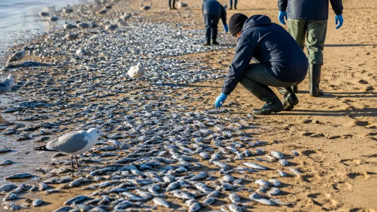 Thousands of sardines wash up on Nelson Mandela Bay beaches in suspected virus event