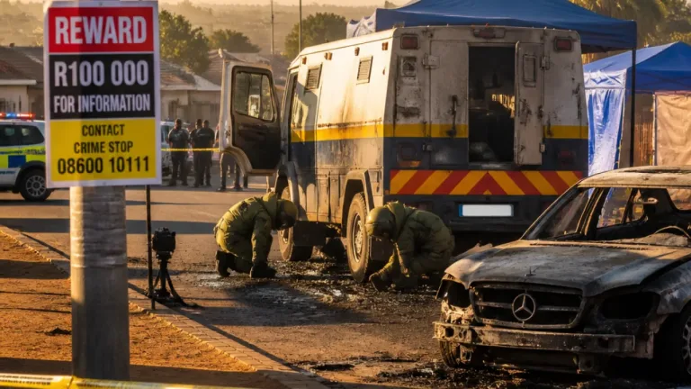 Two security guards killed in Mamelodi East cash‑in‑transit attack; explosives found at scene