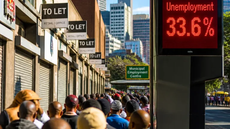 Unemployment climbs to 33.6% as Gauteng sheds 22,000 jobs in Q2 2026