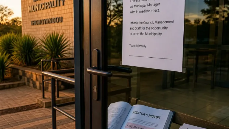 Vhembe municipal manager resigns after procurement and unauthorised expenditure allegations