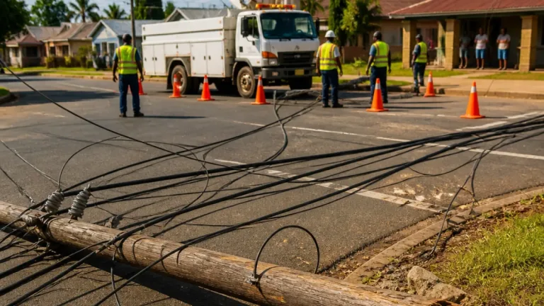 Vryheid residents face outages after pole vandalised at Mason and Heeren