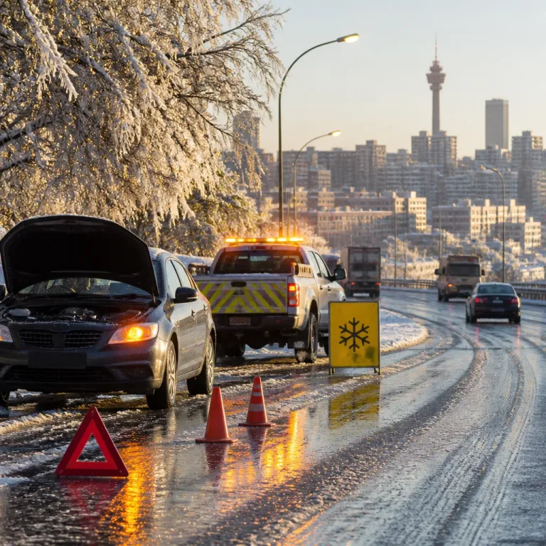 Rare cut‑off low brings snow, icy rain and hazardous roads to Johannesburg