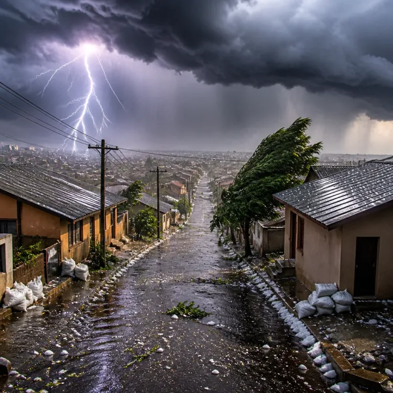 Severe storms expected in KwaZulu‑Natal; widespread showers elsewhere — SA Weather Service