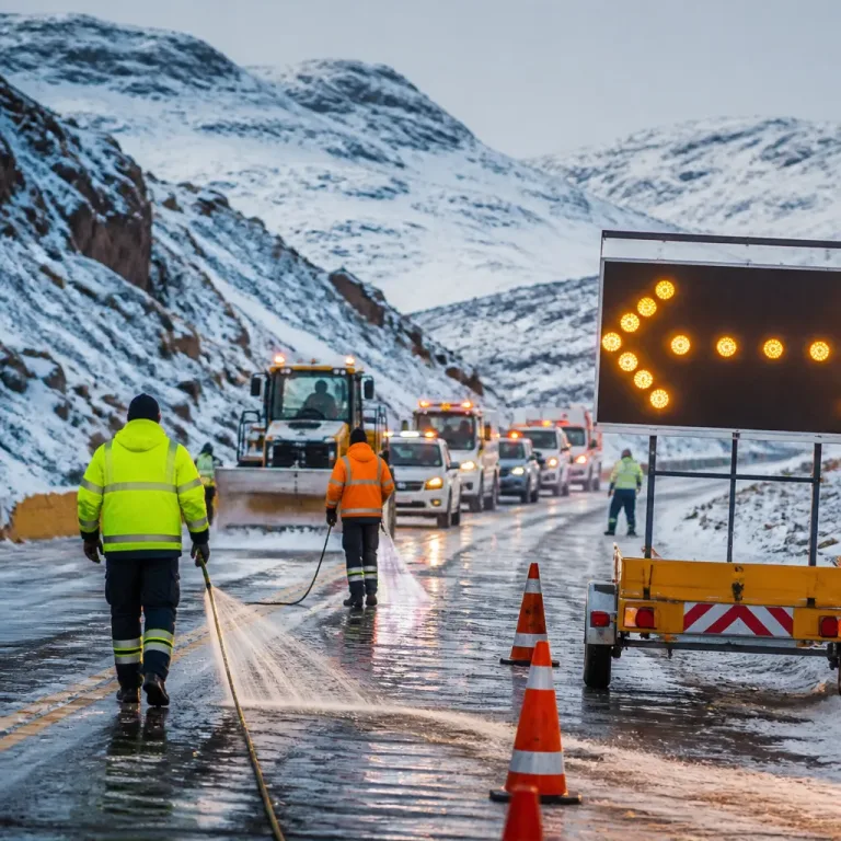 Severe winter weather closes major routes as snowfall and black ice disrupt travel