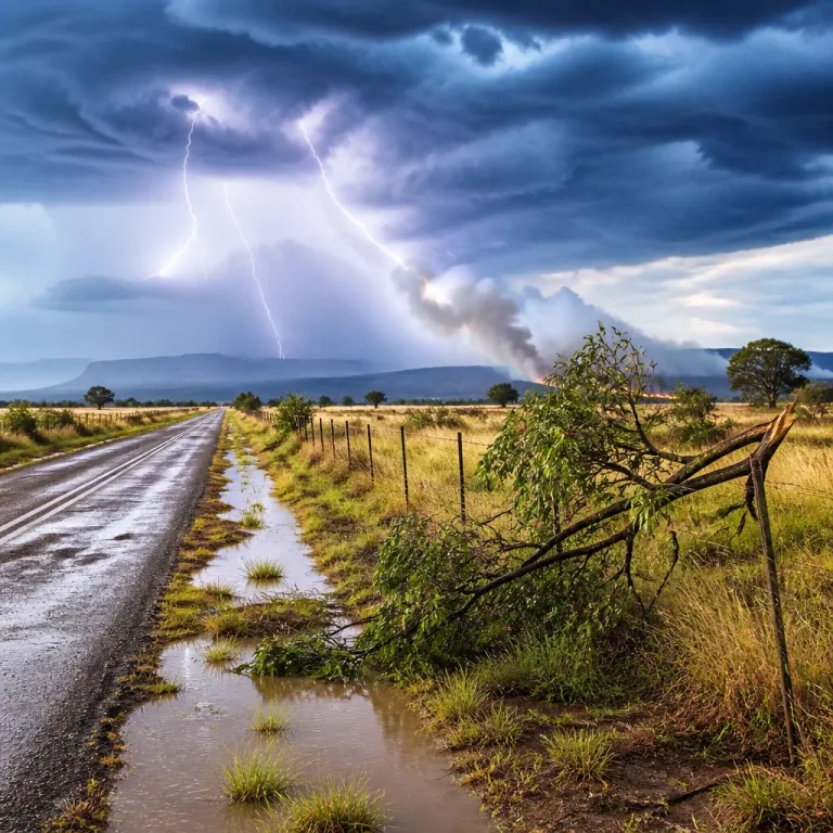 SA Weather Service warns of severe thunderstorms, flooding and fire risk over central and western regions