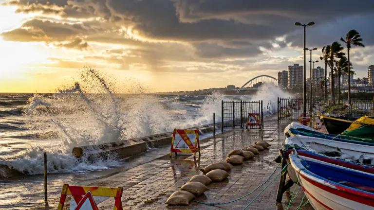 Weather warnings for KZN: damaging winds, coastal waves and rain through 10–11 August